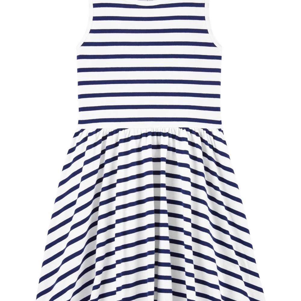 Carter's White and Navy Sundress